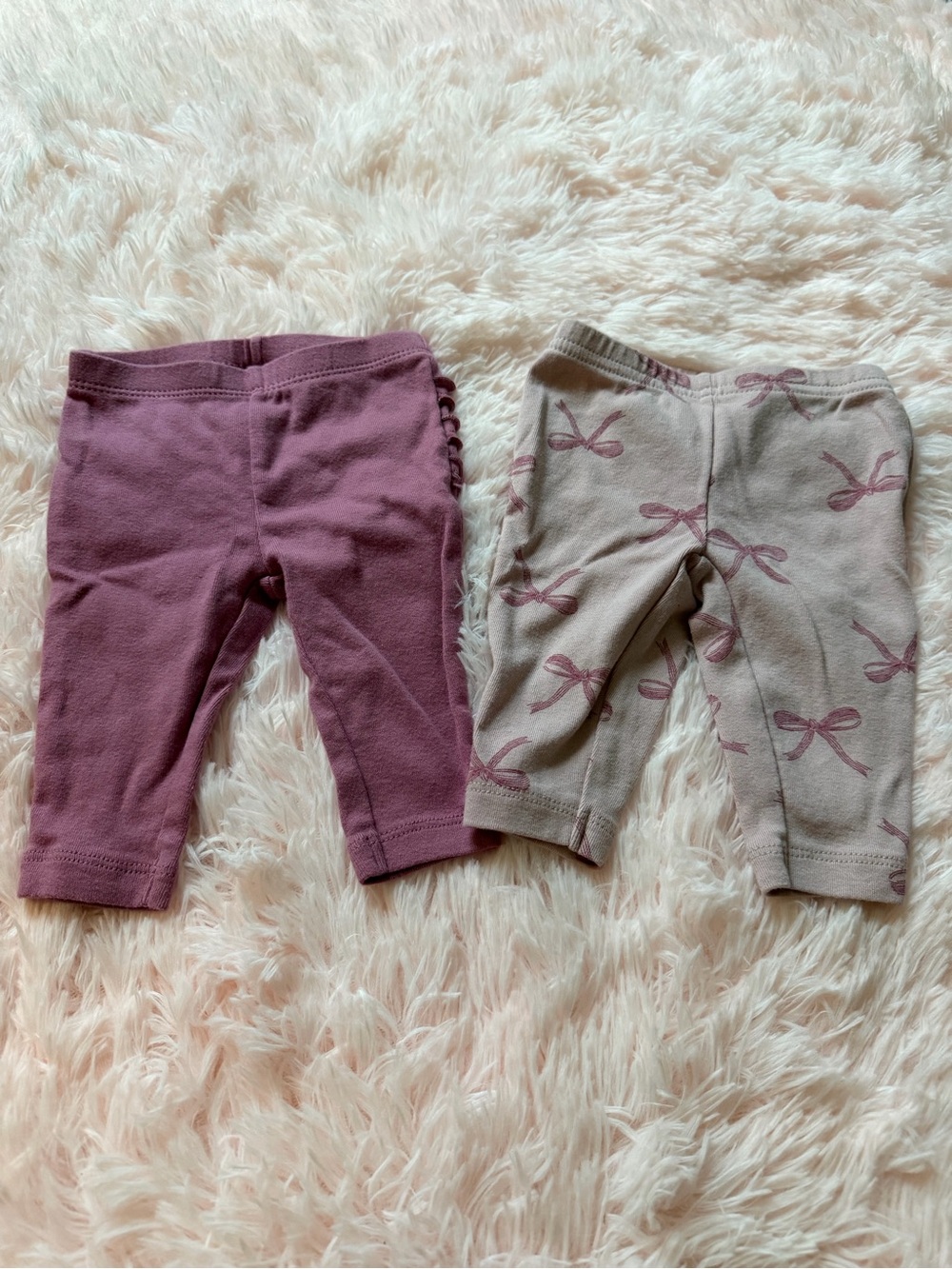 2 piece baby girl pants - 3 months